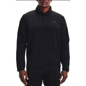 Under Armour Sherpa Pullover Mens XL Hybrid Snap Button Mock Neck 1/4 Logo Golf